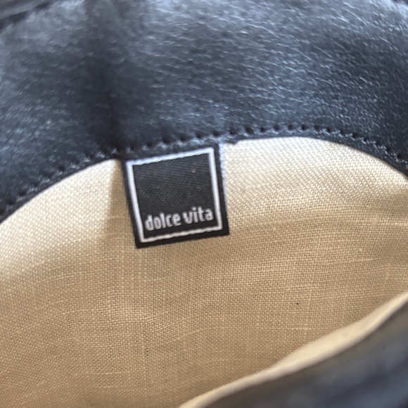 Dolce Vita Liona 6.5US Black Suede Fringe Western Ankle Boots embroidered - Picture 6 of 6